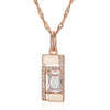 New Luxury Natural 585 rose Gold Pendant Necklace 005
