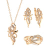 White Fancy 009 Copper Casual Jewel Set