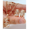 Natural zircon jewelry set for women featuring a necklace, earrings, and bracelet with sparkling zircon stones, by Legacy Magics.