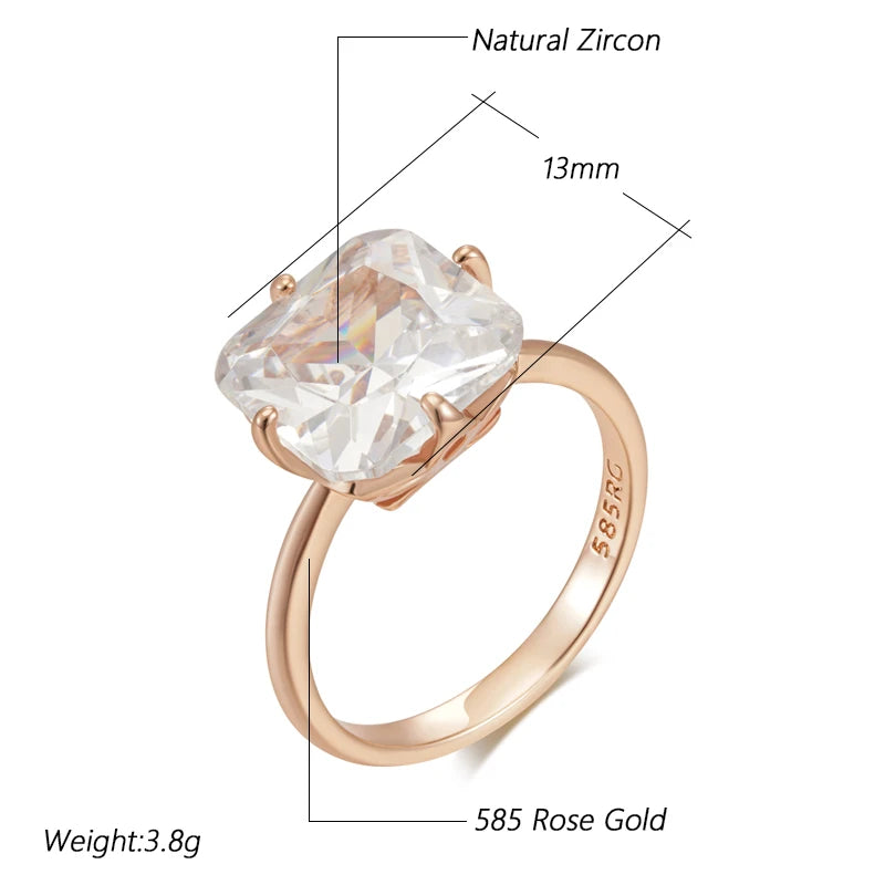 Best Luxury Shiny Gift Natural  Ring For Women 007