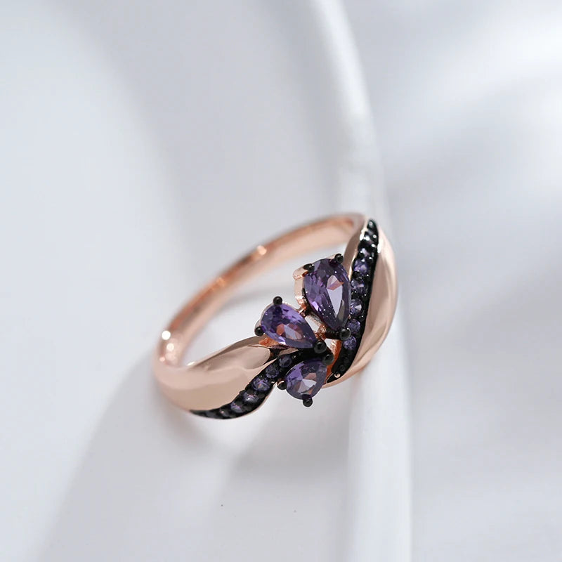 Best Luxury Shiny Gift Natural  Ring For Women 041