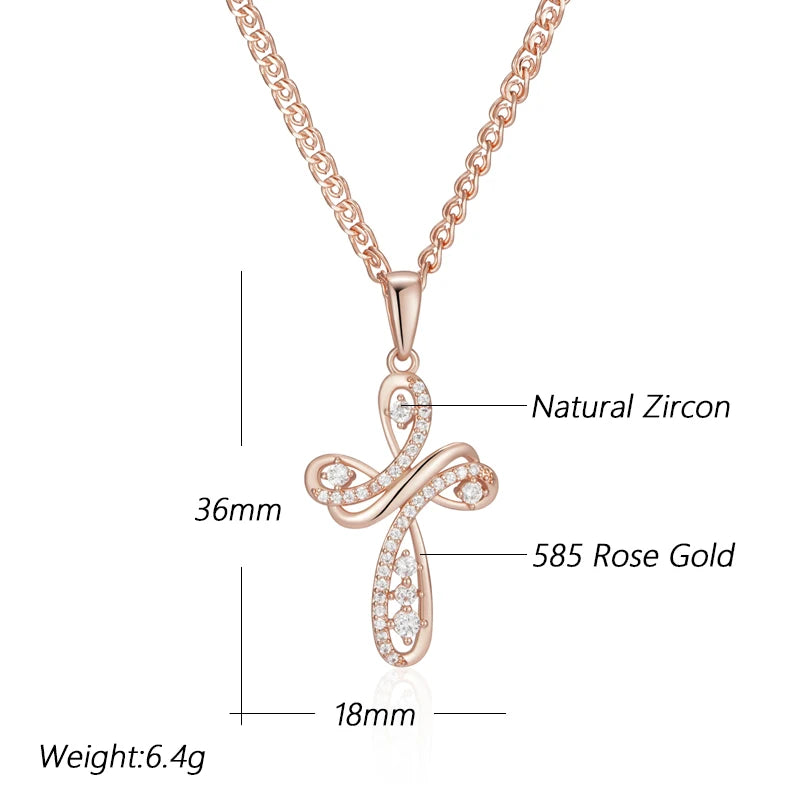 Shiny Exquisite Cross Pendant Necklaces