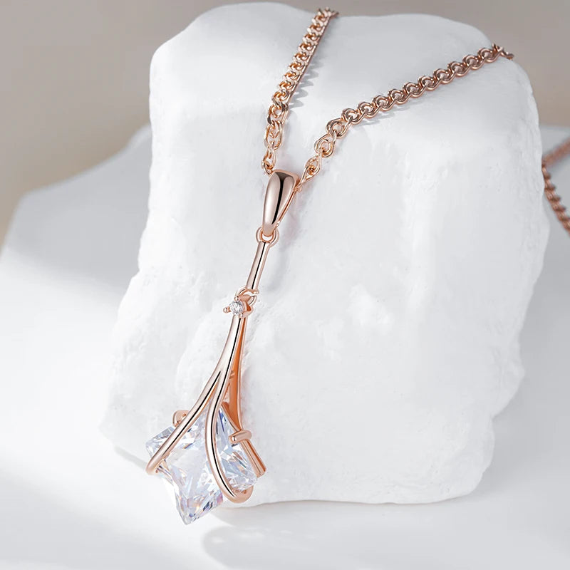 Natural zircon jewelry set including a ring, earrings, and necklace for women, featuring elegant designs by Legacy Magics.