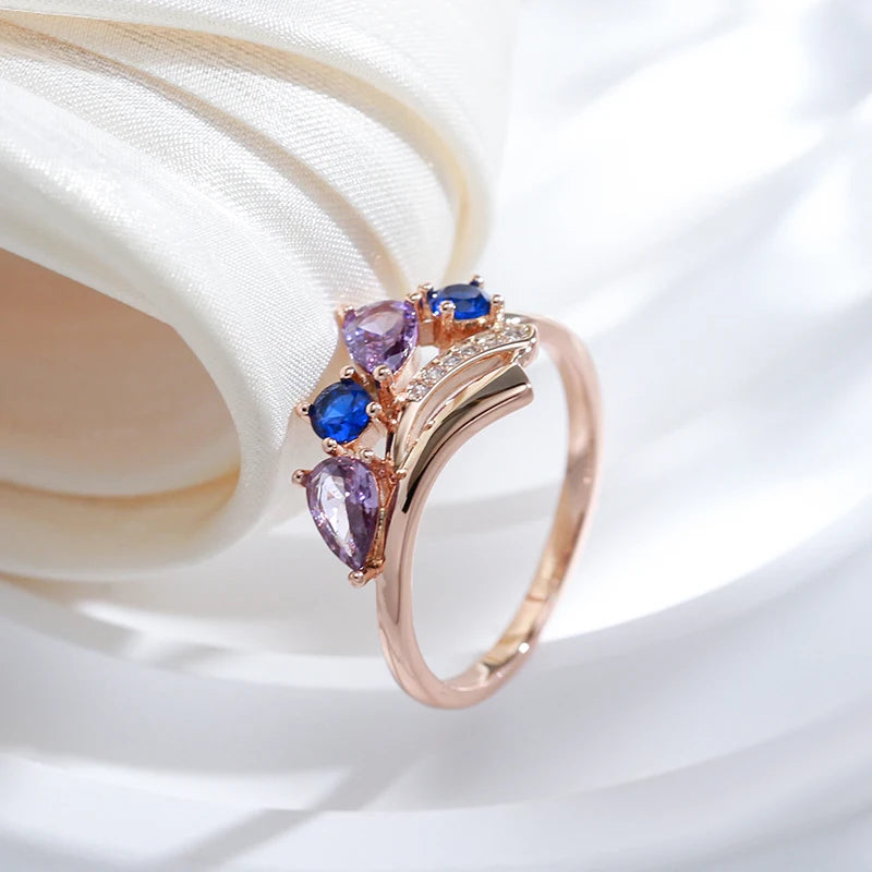 Best Luxury Shiny Gift Natural  Ring For Women 082