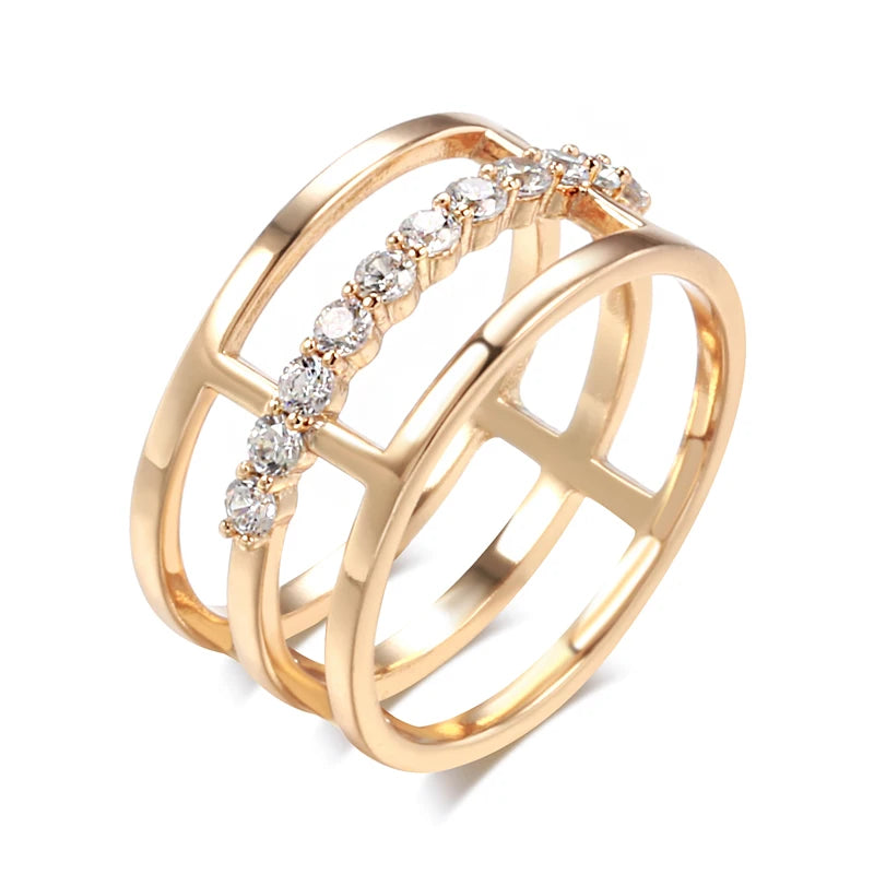 Best Luxury Shiny Gift Natural  Ring For Women 042