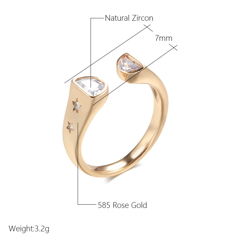 Best Luxury Shiny Gift Natural  Ring For Women 087