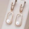 Luxury Pearl Long Drop Earrings