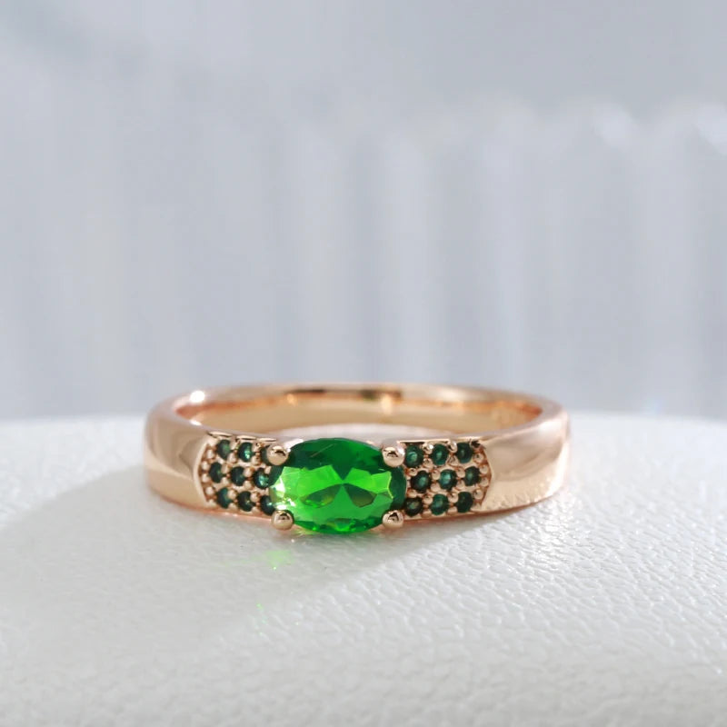 New Emerald Oval Cut Ring