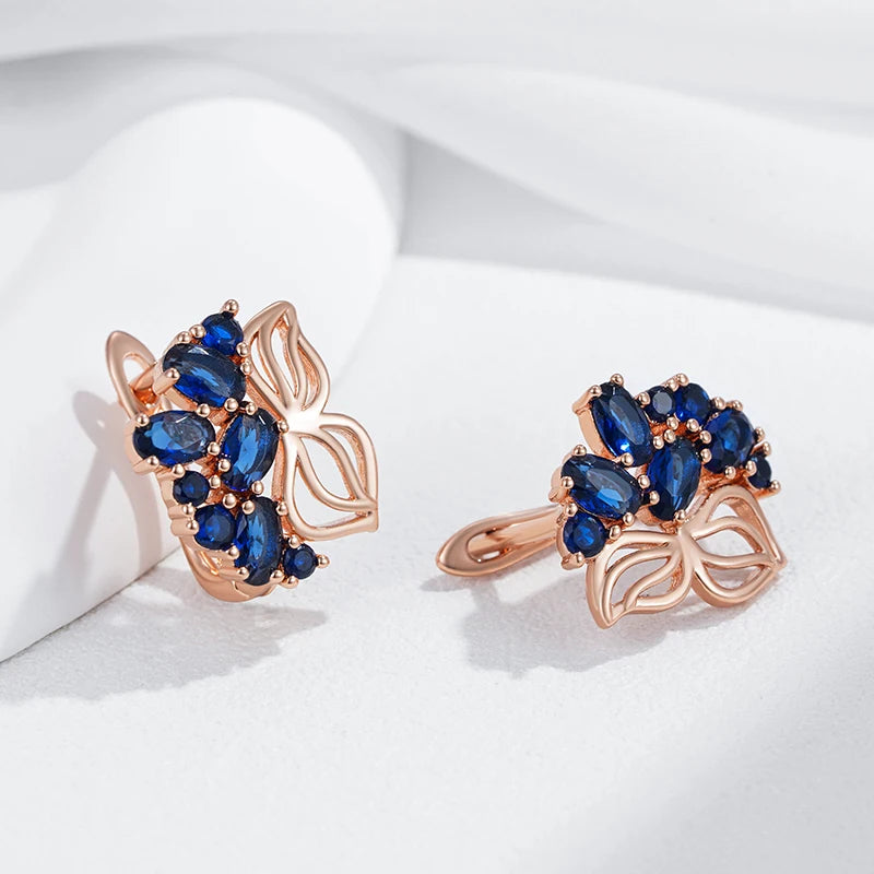 Rose Gold Colour Fine Drop Earrings