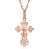 New Luxury Natural 585 rose Gold Pendant Necklace 002