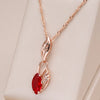 Luxury Red Natural Pendant Necklace