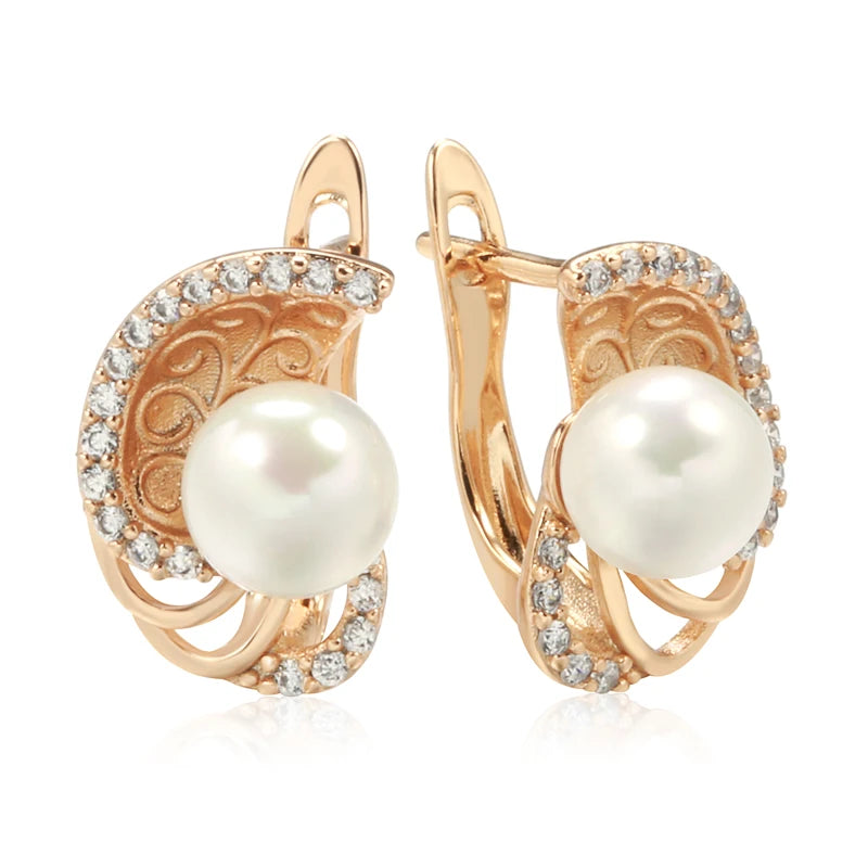 High Quality Daily Fancy Gold Colour Earrings 084