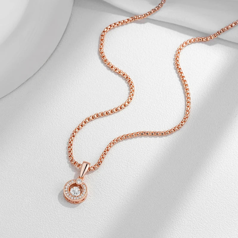 Swaying High Quality Gold Colour Pendant Necklace