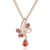 Hot Shiny Natural Flower Pendant Necklace