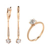 White Fancy 012 583 Rose Gold Casual Jewel Set