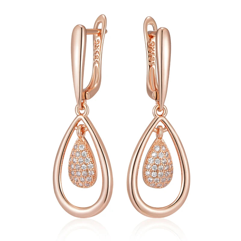 High Quality Daily Fancy Gold Colour Earrings 039