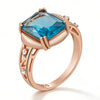 Shiny 585 Rose Gold Color Women Fashion  High Quality Ring 001 - Legacy Magics