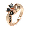 Trend Big Vintage Natural Glossy Metal Ethnic Bride Ring 070