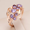 Shiny Purple Natural Ethnic Bride Wedding Rings