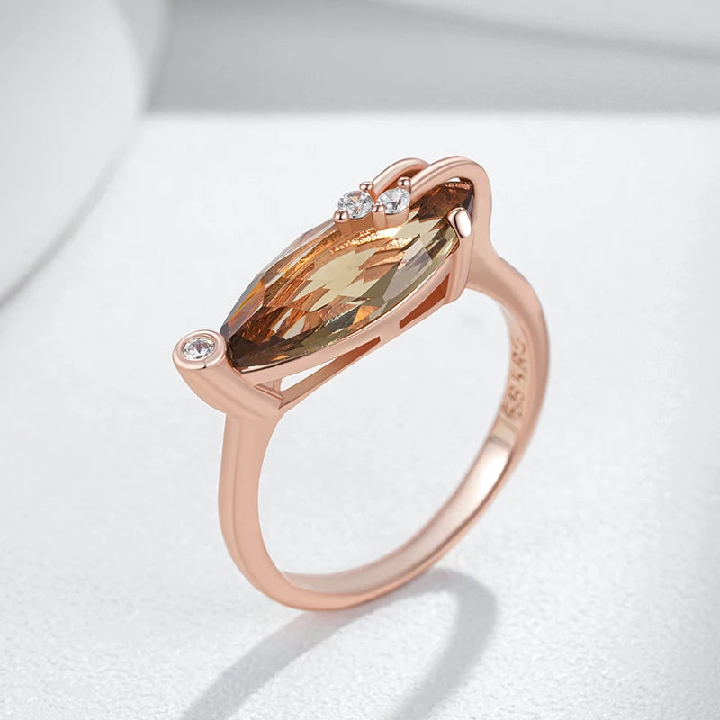 Best Luxury Shiny Gift Natural  Ring For Women 052