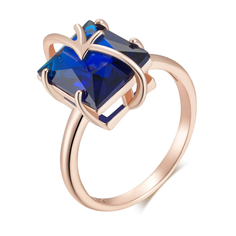 Trend Big Vintage Natural Glossy Metal Ethnic Bride Ring 030