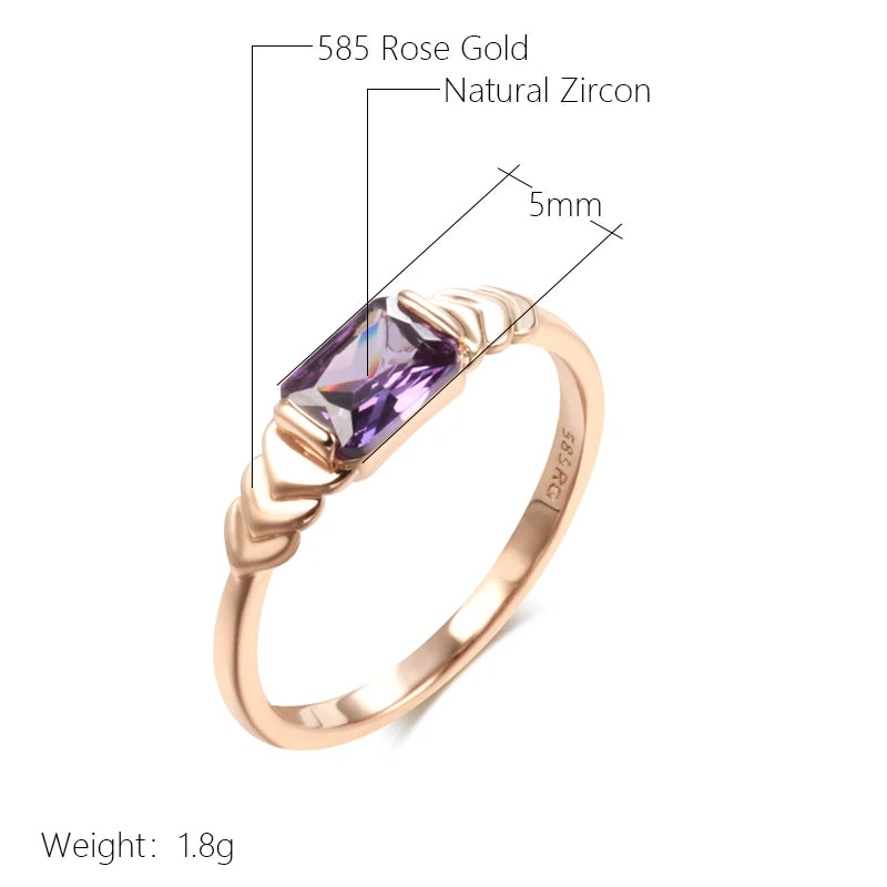 Best Luxury Shiny Gift Natural  Ring For Women 025