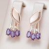 Hot Shiny Purple Earrings