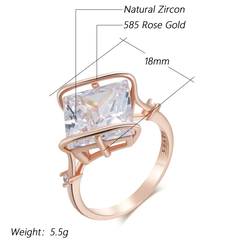 Best Luxury Shiny Gift Natural  Ring For Women 018