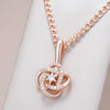 Hot Rose Gold Colour Ethnic Bride Pendant Necklace