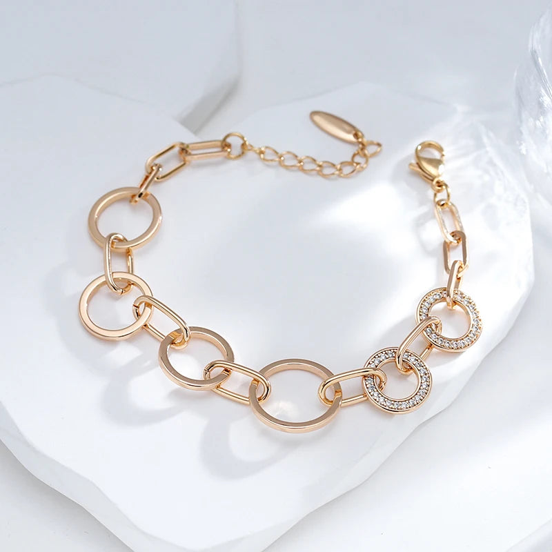 Fashion Geometry Circles Link Bracelet
