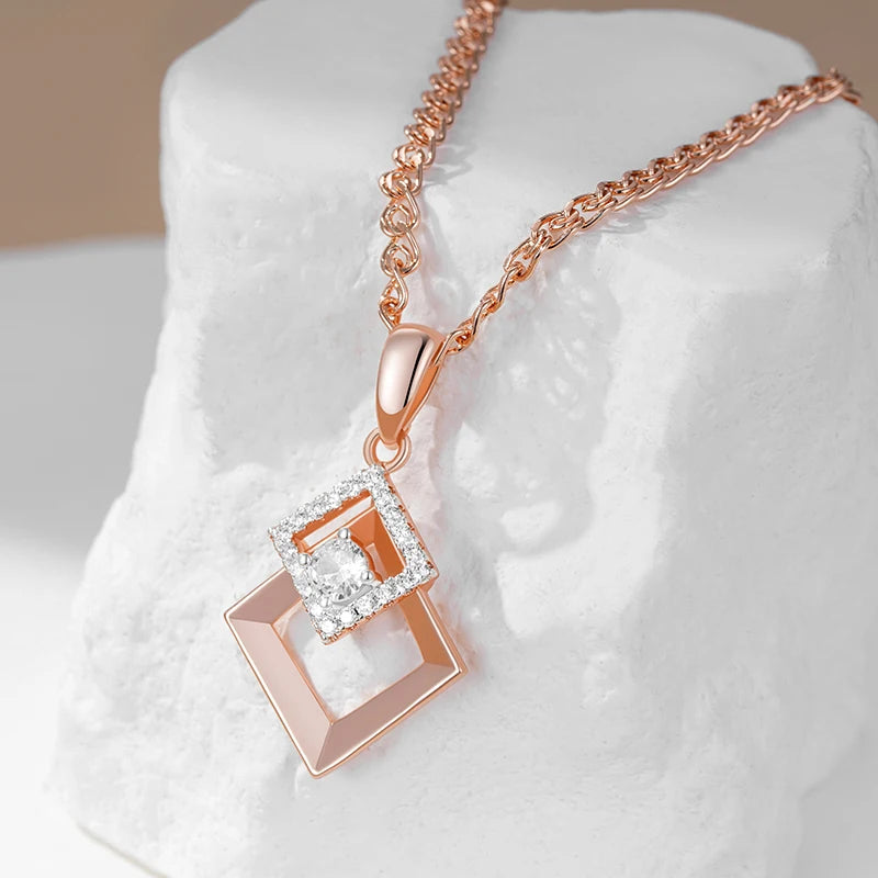 Fashion Silver Colour Mix Pendant Necklace