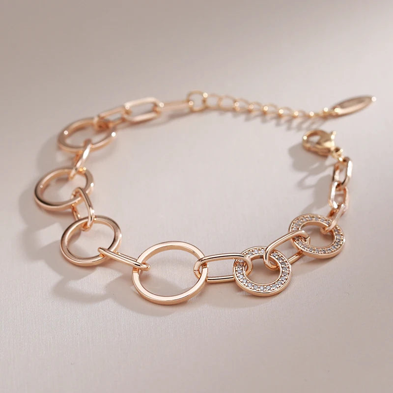 Fashion Geometry Circles Link Bracelet