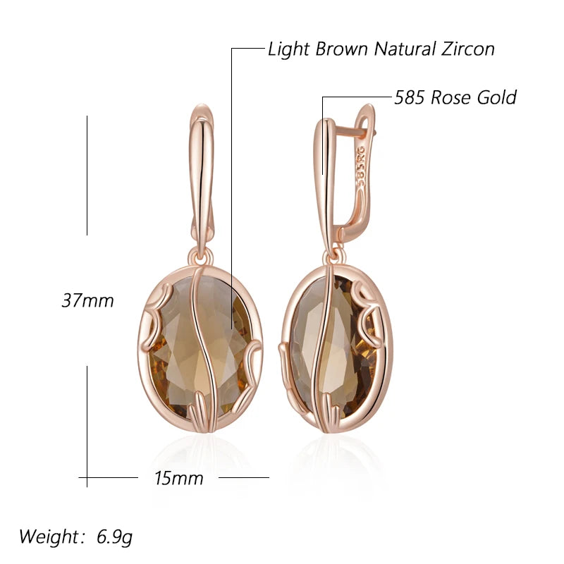 High Quality Daily Fancy Gold Colour Earrings 043