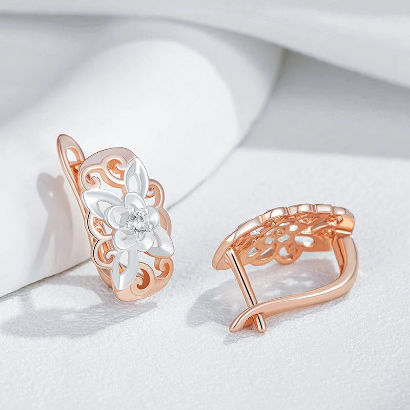 Trend Natural Flower Drop Earrings