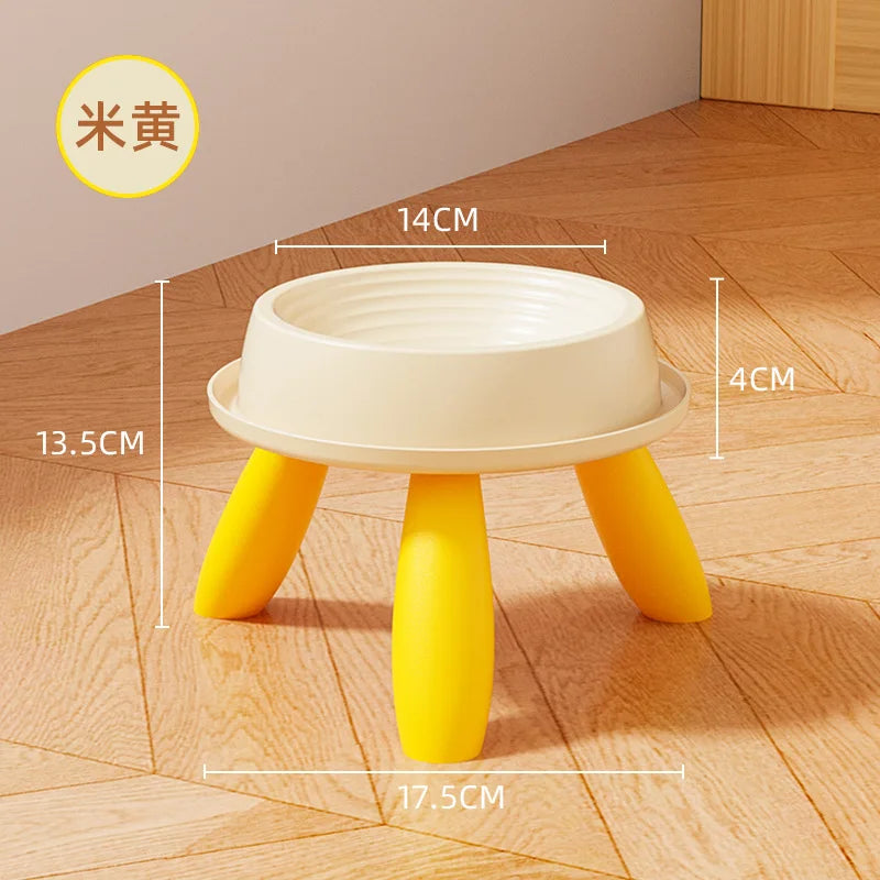 1 Pcs Elevated Cat Bowl, Anti-Vomiting Pet Feeder Raised Kitten Dish Daily Use for Puppy, Multi-Pet Feeding, Home Outdoor Travel
