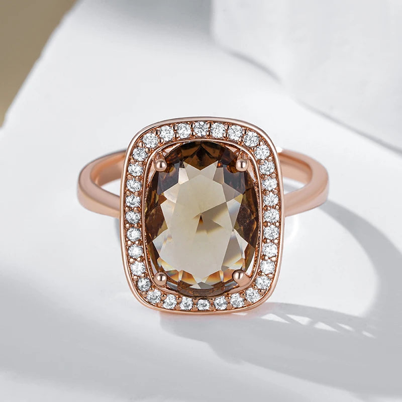 Best Luxury Shiny Gift Natural  Ring For Women 046