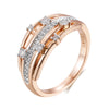 Trend Big Vintage Natural Glossy Metal Ethnic Bride Ring 075