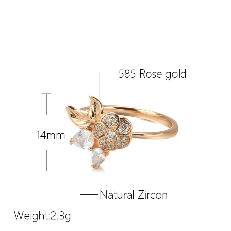 Best Luxury Shiny Gift Natural  Ring For Women 065