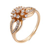 Trend Big Vintage Natural Glossy Metal Ethnic Bride Ring 074