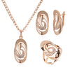 White Fancy 025 583 Rose Gold Casual Jewel Set