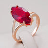Hot Shiny Rhombus Red Ethnic Bride Rings