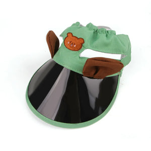Pet Spring Sun Hat WIth Ear Holes Rabbit Dutch Pig Cool Hat Outdoor Pet Sun Hat Sun Cap Pet Outdoor Hat Supplies