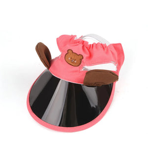 Pet Spring Sun Hat WIth Ear Holes Rabbit Dutch Pig Cool Hat Outdoor Pet Sun Hat Sun Cap Pet Outdoor Hat Supplies