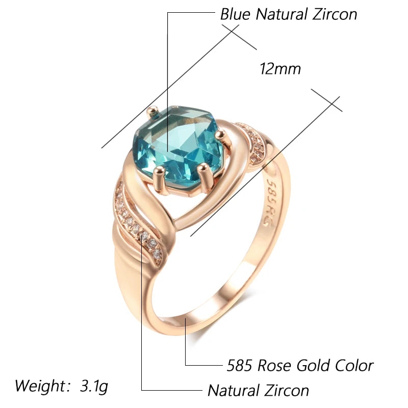 Best Luxury Shiny Gift Natural  Ring For Women 008