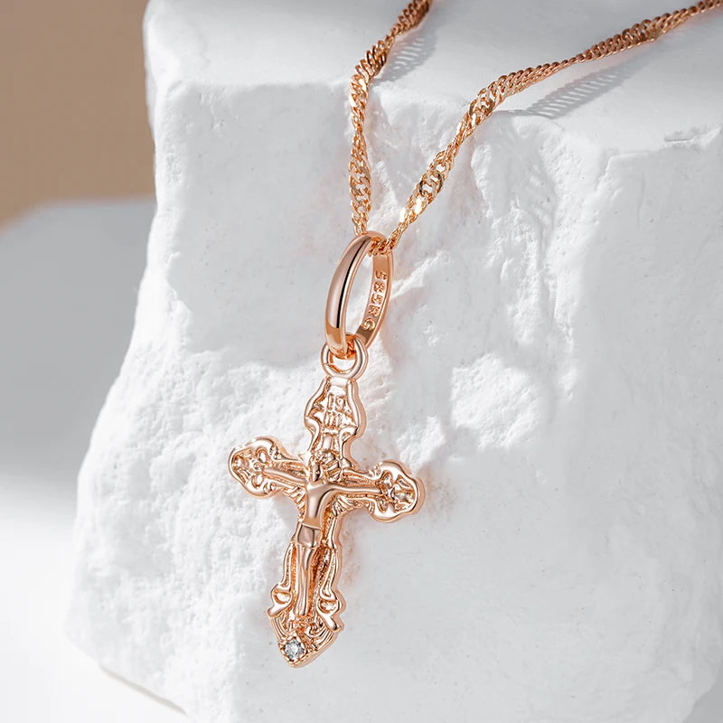 Luxury Cross Pendant Necklace