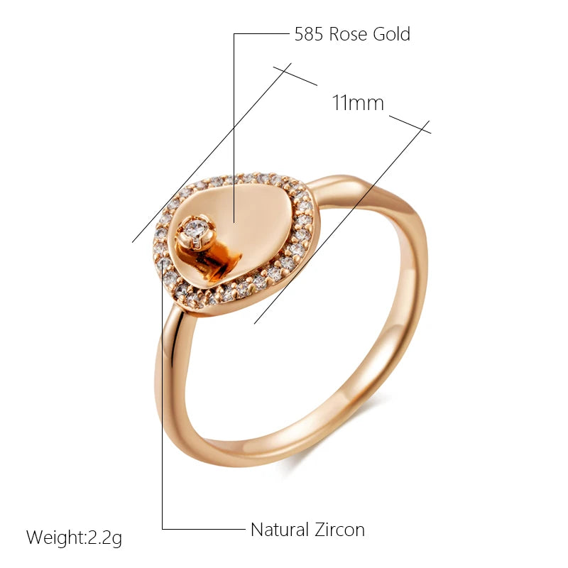 Best Luxury Shiny Gift Natural  Ring For Women 062
