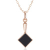 New Luxury Natural 585 rose Gold Pendant Necklace 028