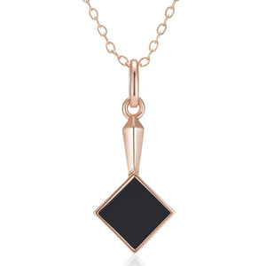 New Luxury Natural 585 rose Gold Pendant Necklace 028