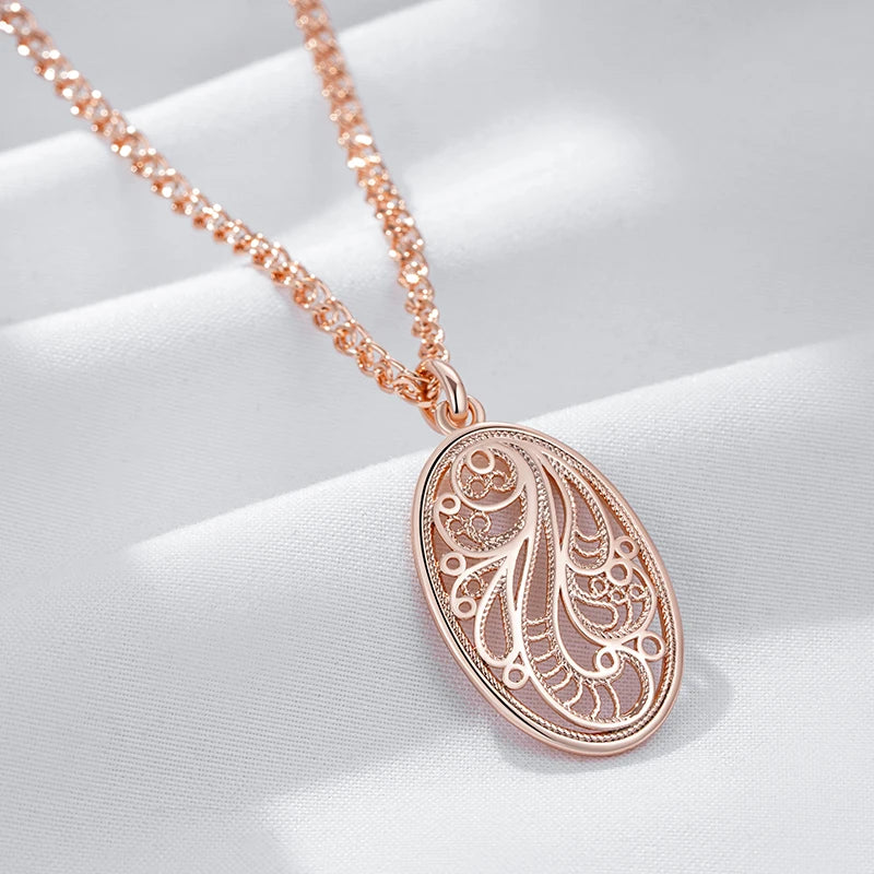 Crystal Flower Unusual Rose Gold Big Drop Earrings