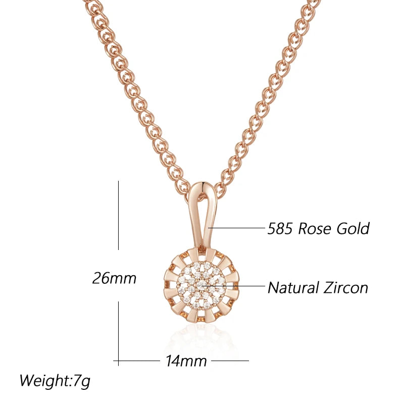 Crystal Flower Pendant Necklace